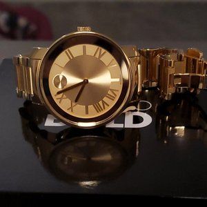 MOVADO BOLD Goldtone Watch